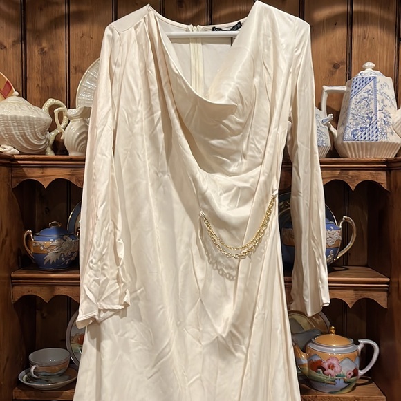 Zara Winter White cowl neck maxi - Picture 2 of 9